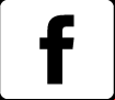 Blue Facebook logo, with a white background.