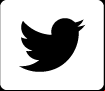 Blue Twitter logo, with a white background.