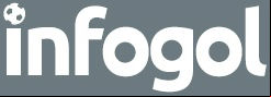 Infogol logo, on a blue background.